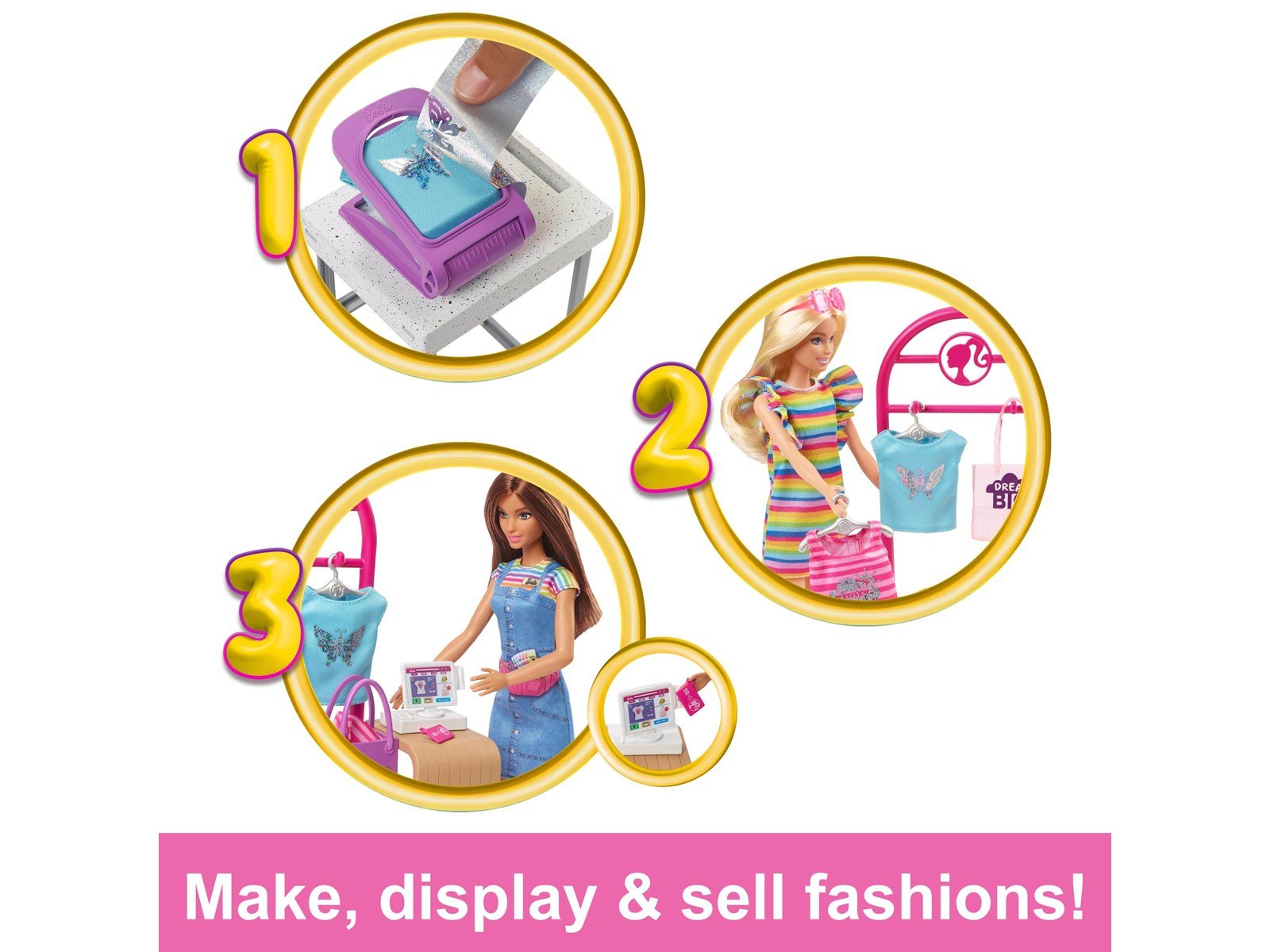Barbie Make & Sell Boutique Playset 30cm Barbie Make & Sell Boutique Playset 30cm